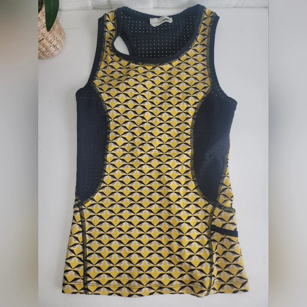 Fendi Athletic Razor Back Monster Print Tank XS /38 - Picture 2 of 5